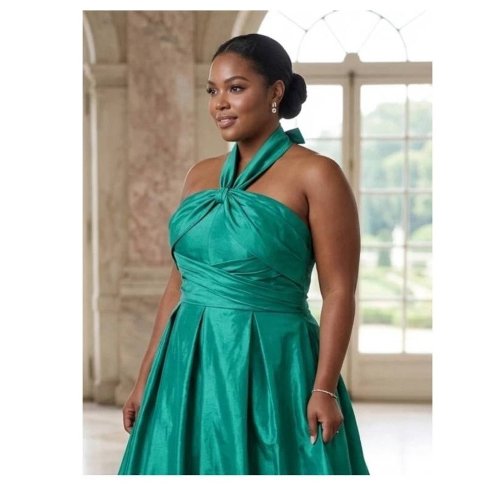 NWOT Jade Green Midi Cocktail Gown 4XL Wedding Guest Formal Dopamine Dressing